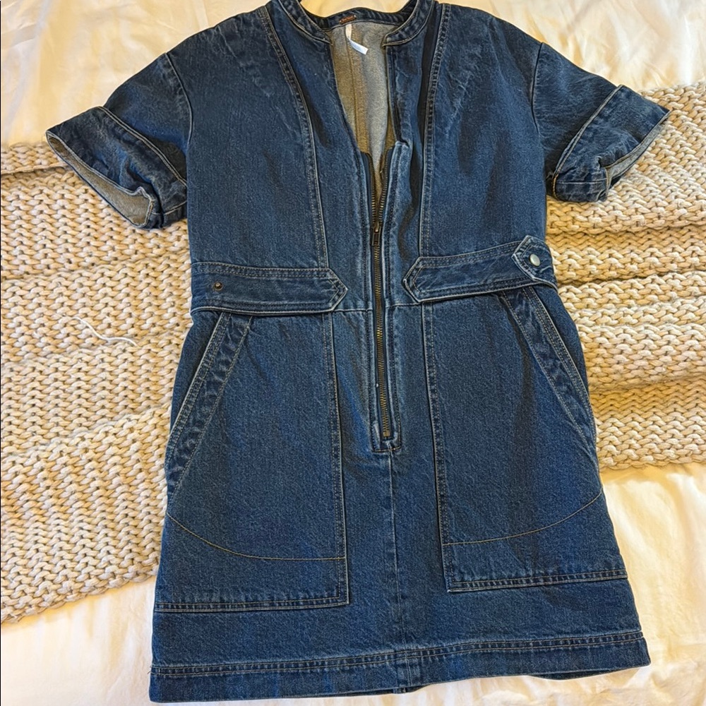Free People Denim Mini Dress